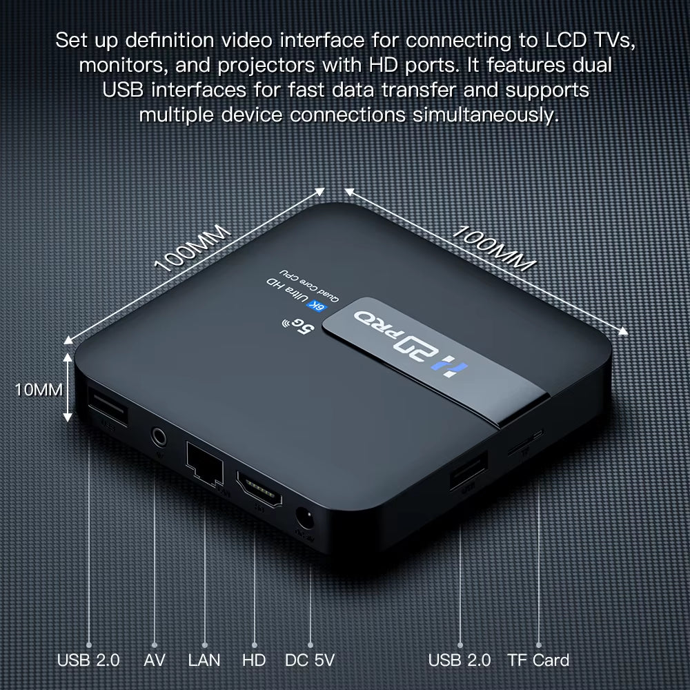 TV Box Android 4K: Convierte Tu Tele En Smart TV Con Wifi 5G