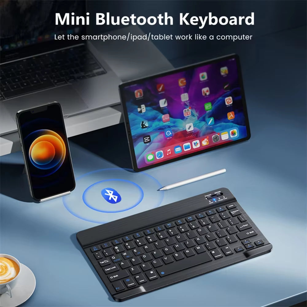 Mini Teclado Inalámbrico Con Touchpad Para TV Box Y Smart TV