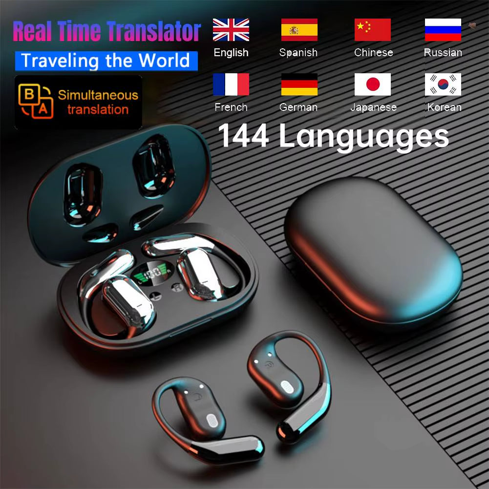 Auriculares Traductores Con IA – 144 Idiomas Al Instante