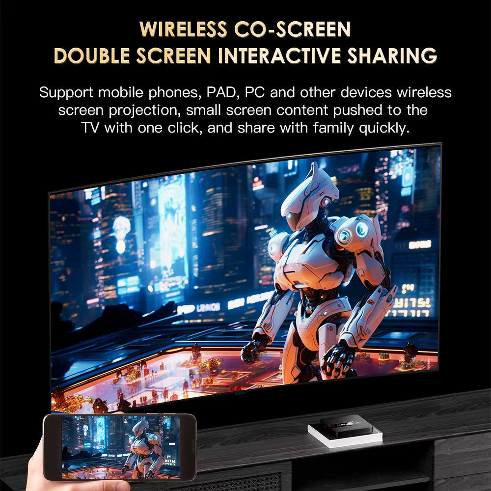 TV Box Android 4K: Convierte Tu Tele En Smart TV Con Wifi 5G