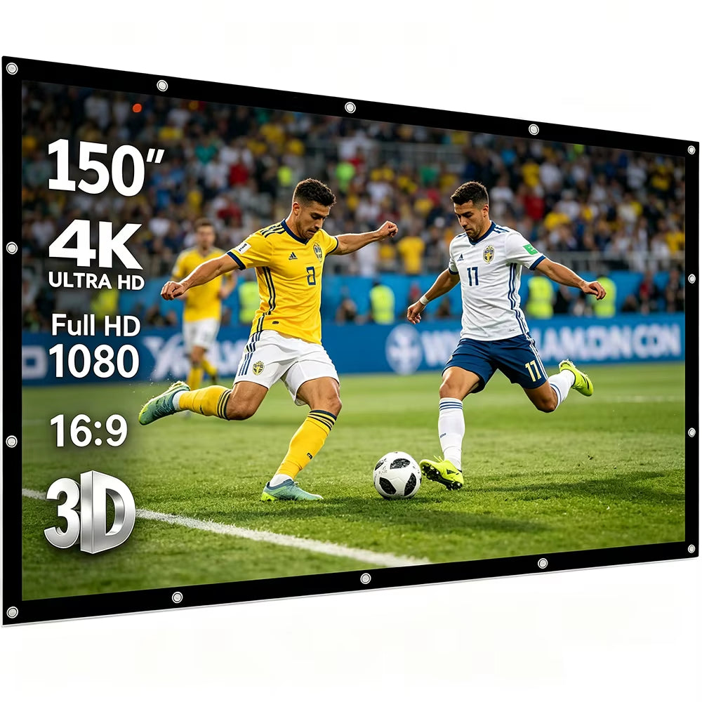 Pantalla De Proyección Plegable Para Cine En Casa